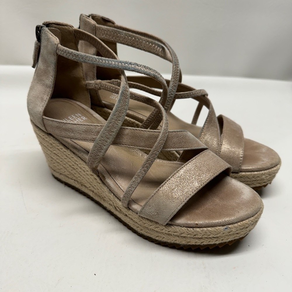 Eileen Fisher women’s platform wedges sandals size 5.5